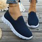 Andningsbara ortopediska stickade slip-on sneakers för kvinnor 