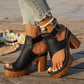 💖👣 Damen Sandaletten mit Plateau und Riemchen – Perfekt für Sommer & Party