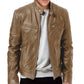 🔥2025 Biker Casual Reißverschluss Lederjacke