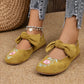 🌺Neue flache Mary-Jane-Schuhe mit bestickter Schleife