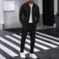 ⏰ Herren-Set aus Button-Down-Jacke und Hose aus Waben-Mesh – Lässige Passform, atmungsaktives Material und stylischer Alltagslook 👕👖