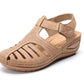 🔥Bequeme orthopädische Sandalen mit Cut-out-Keilabsatz für Damen