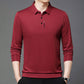 2025 Elegantes Herren-Langarm-Poloshirt