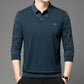 Herren Langarmshirt mit Polokragen im Layer-Look – Eleganter Zweiteiler-Effekt