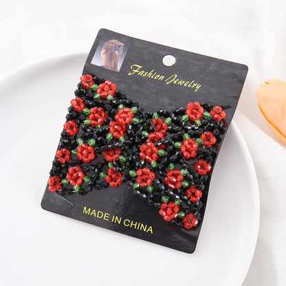 🌹 Perlen-Rosen-Magiekamm für elegantes Alltagsstyling