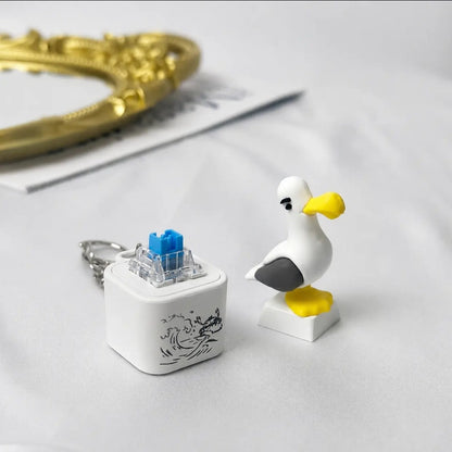 🆕 2026 LED Sound & Light Möwen-Schlüsselanhänger – Anti-Stress Fidget Keychain 🐦✨🔑