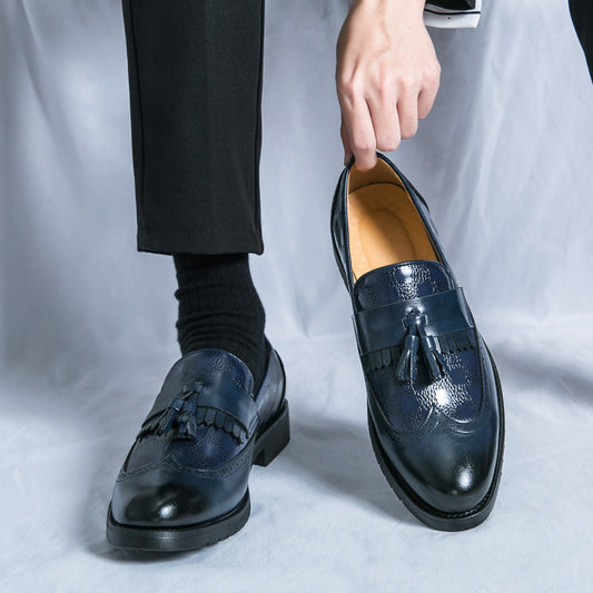 2025 Neue Herren-Brogues mit Fransen – Klassische Lederschuhe im Vintage-Stil