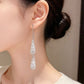 ✨ Elegante Ohrringe in Tropfenform – französischer Chic mit funkelnden Zirkonia-Steinen! 💎🤍