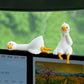 ✨Süße weiße Gans als Deko fürs Armaturenbrett – der niedlichste Beifahrer in deinem Auto💕