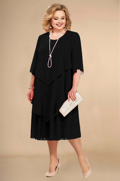 Lagen-Midikleid in großen Größen