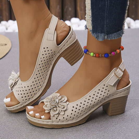 🔥2026🔥 Sandalen mit Schnalle und quadratischem Absatz für Damen