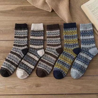 🧦 Retro Damen Wintersocken - Warm, bequem und stylisch! - Verabschieden Sie sich von kalten Füßen