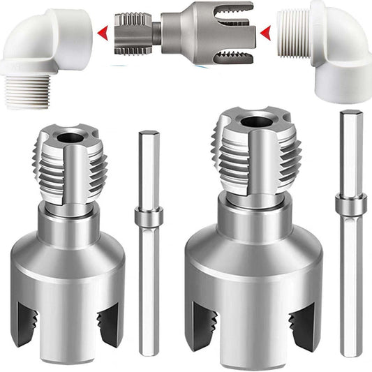 🔧 Rohrgewindewerkzeug – 2-in-1-Kombination aus Gewindebohrer und Schneideisen für Innen- und Außengewinde