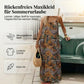🌿 Sommerlicher Limitierter: U-Ausschnitt rückenfreies Printkleid 👗 | 6 Farben 🌈 | Größen XS-5XL 📏