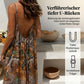 🌿 Sommerlicher Limitierter: U-Ausschnitt rückenfreies Printkleid 👗 | 6 Farben 🌈 | Größen XS-5XL 📏