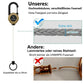 🎁3-in-1 Multifunktions-Schlüsselanhänger mit Karabiner und ausziehbarem Jojo