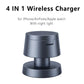 3-i-1 trådlös laddare för iPhone 16 15 14 13 12, snabbladdningsstation för Apple Watch 10 9 8 7 6 5 4 Airpods 2 3 Pro
