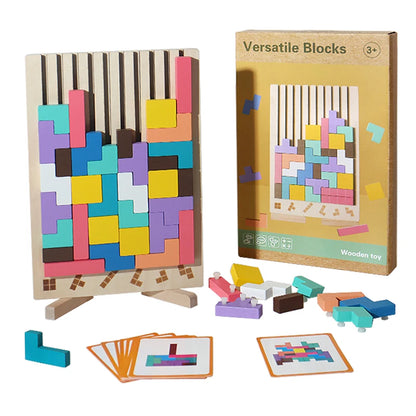 Barnens pedagogiska byggklossar 3D-pussel Montessoripedagogik 