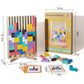 Barnens pedagogiska byggklossar 3D-pussel Montessoripedagogik 