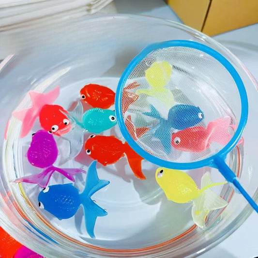 🐠🎣 TPR-Goldfisch-Spielzeug – Lustiges Angelspiel für Kinder