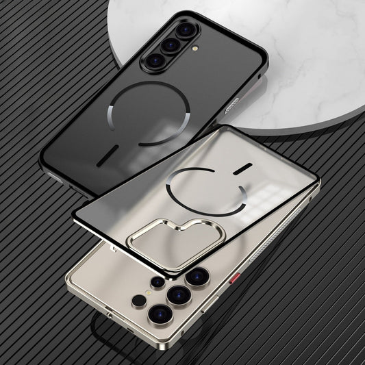 📱 Magnetische Handyhülle mit Metall-Bumper — Schutzhülle mit matter Rückseite und Schnappverschluss ✨