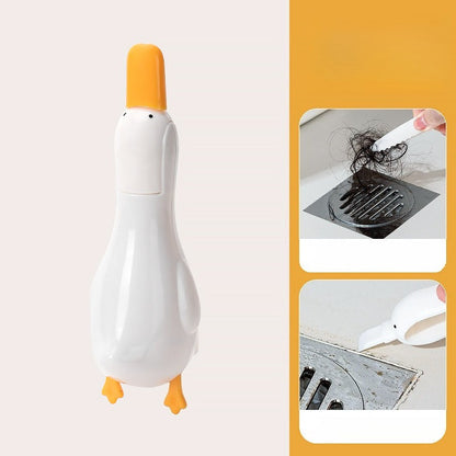 🦆 Niedlicher Enten-Greifer fürs Badezimmer – Haare & Abfall aufheben, ohne sie zu berühren 🚿✨