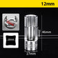 🛠️🚗 9-teiliges Sechskant-Steckschlüssel-Set (10–22 mm)