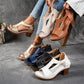 Modische orthopädische Damen-Sandalen mit Blockabsatz 2025