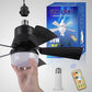 ✨ 2-IN-1 Deckenventilator & Licht – Tragbar, Fernbedienung