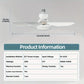 ✨ 2-IN-1 Deckenventilator & Licht – Tragbar, Fernbedienung