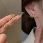 ✨ Elegante geschwungene Ohrringe mit Zirkon – elegantes und modernes Design