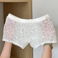 10A antibakterielle Herren-Boxershorts aus Eisseide mit Spitze und Mesh