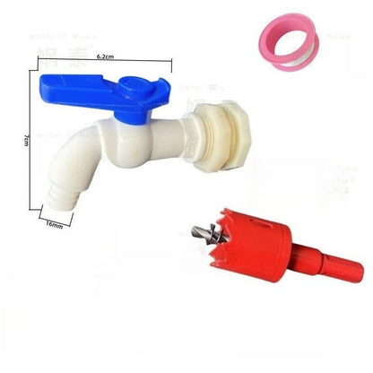 🛠️💧Set mit Wasserhahn für Kunststoff-Wassertanks – Einfacher Wasserauslass zur Selbstmontage