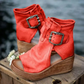 ✨ Offene Zehen Wedges – Damen Retro-Sandalen