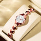 2025 Trendig elegant oval damklocka dekorerad med strass