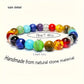 2024 Het rea 7 Chakra Healing Armband med naturlig vulkanisk sten och turkosa pärlor