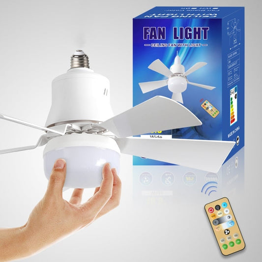 ✨ 2-IN-1 Deckenventilator & Licht – Tragbar, Fernbedienung