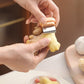 🧲 Küchen Gadget Krabbenzange 2in1 Knoblauch Ingwer Schäler Kühlschrankmagnet 🧄