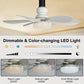 ✨ 2-IN-1 Deckenventilator & Licht – Tragbar, Fernbedienung