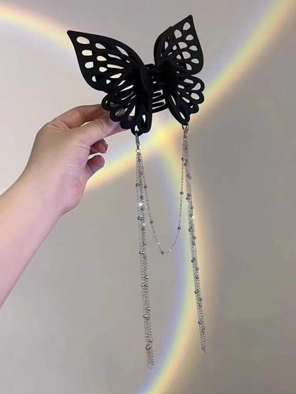 🦋 Elegante hohle Schmetterlings-Haarspange mit Quasten für Damen