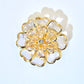 ✨ Eleganter Strass-Blumen-Manschettenknopf für Hemdkragen & Kleidung