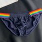 Sexy Rainbow Pride Mesh-Bikini für Herren