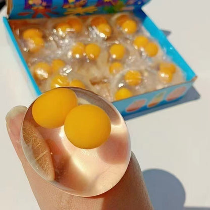Doppel-Eigelb Squishy – Virales Anti-Stress Fidget Toy