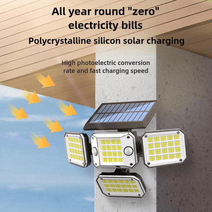 🌞Solcellsdriven roterande vägglampa (4 i 1)