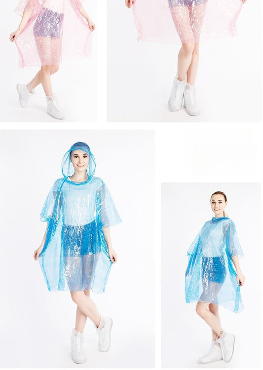 🌧️🧥 Einweg-Regenponcho – Extra lang & verstärkt