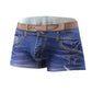 ❄️2-pack mönstrade boxershorts i bomullsdenim för män