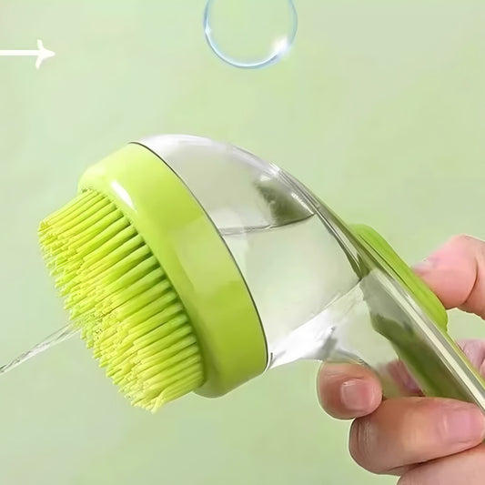 Hund Katze Badebürste 2in1 Seifenspender Silikon Shampoo Massage Bürste 🐶🧼