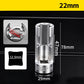 🛠️🚗 9-teiliges Sechskant-Steckschlüssel-Set (10–22 mm)