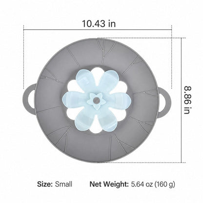 🌸 Silikon-Topfdeckel in Blumenform mit Spritzschutz