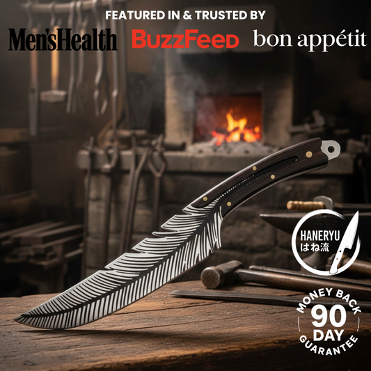 💖 Von Sternekoch empfohlenes Besteck — Premium-Messer „Feather“ – Rasiermesserscharf 💖